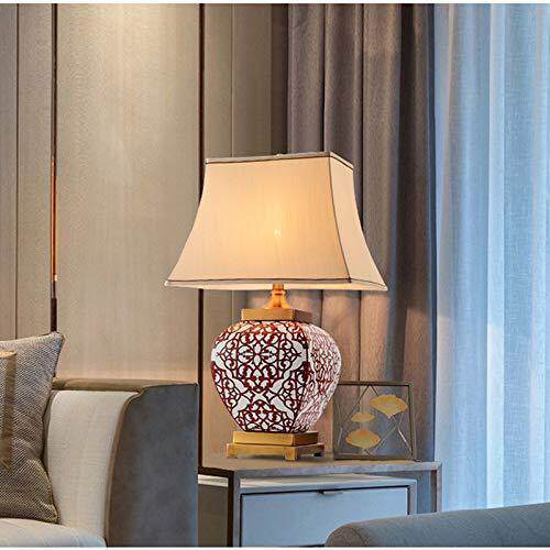 欧式床头柜台灯卧室创意美式浪漫温馨客厅家用轻奢陶瓷灯具