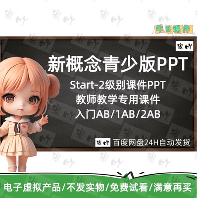 青少版新概念英语入门AB课件 PPT 教师教学专用专业老师制作精品