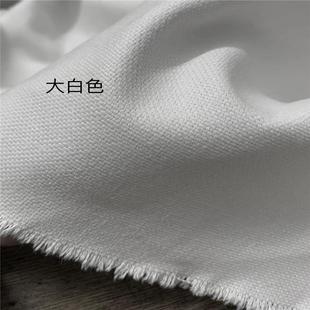 进口重磅级加厚雨露麻布亚麻棉布料沙发布料抱枕布艺面料厚重结实