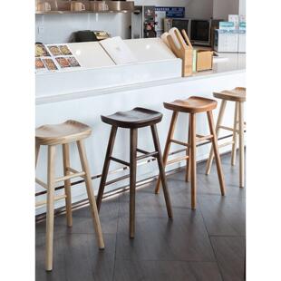 接待室酒吧椅休闲斯堪的纳维亚奶茶店高椅客厅创意高凳家庭餐厅椅