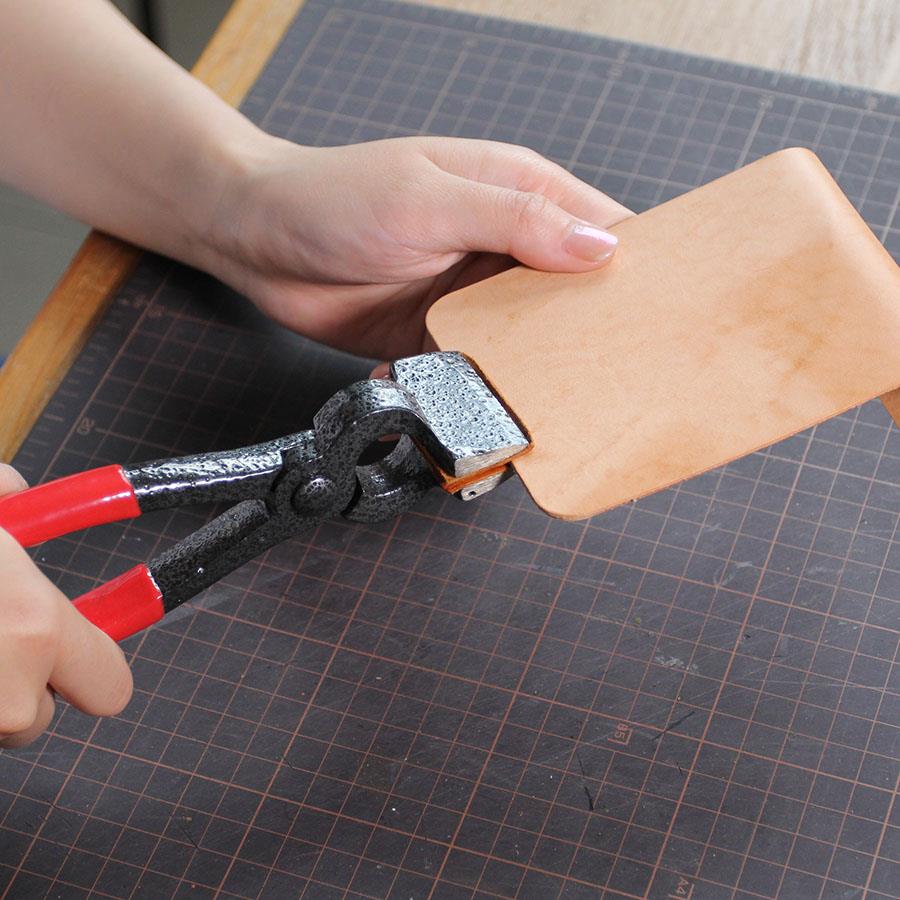 皮匠老王 手工皮具DIY平口钳 皮边钳 折边钳皮边压紧工具45mm宽