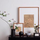 裱实木国画 柚木m裱画 画框空框diy定制装 画拼图相框大木框照片打