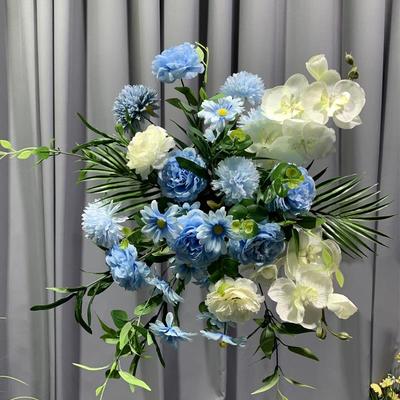 仿真花地排花婚礼订婚生日布置成品道具装饰迎宾路引摆件假花挂饰