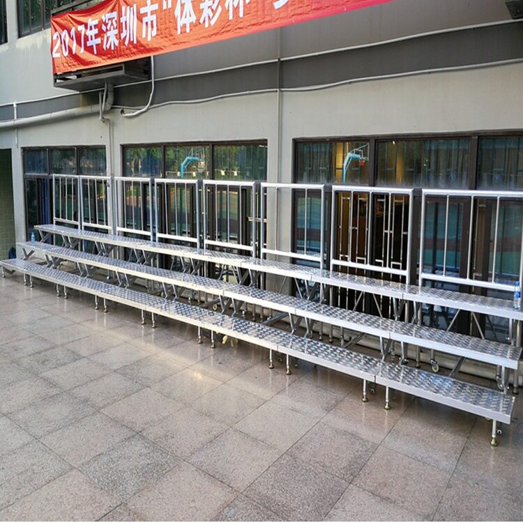 厂家直销供优质铝合金折叠合唱台 学校合唱台合唱台可移动