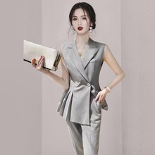高级感西装套装女2024新款夏季F短袖外套夏天小个子职业正装
