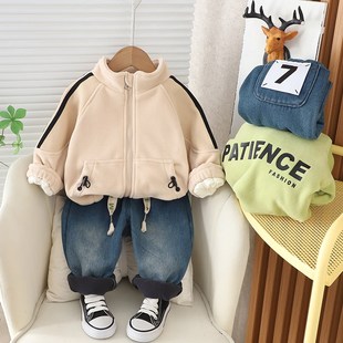 男宝宝冬装1周岁半七10一8八7六12十6I个月婴儿衣服分体秋冬季套