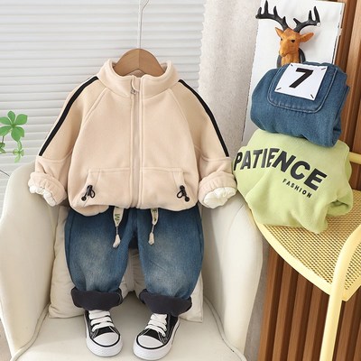 男宝宝冬装1周岁半七10一8八7六12十6I个月婴儿衣服分体秋冬季套