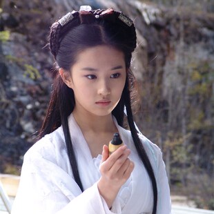 精品白色仙女装女侠服小龙女服装刘亦菲神雕侠侣古装W汉服七仙女