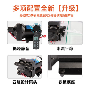 静音房车o水泵12V24V自吸增压泵卧式 速发F42款 船用直流微型电动隔