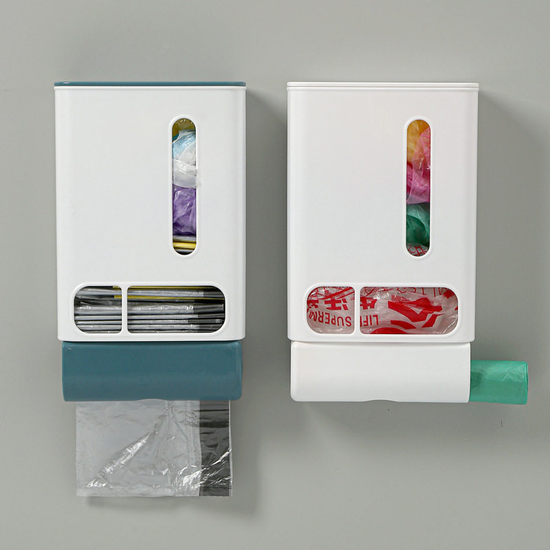 新款垃圾袋收纳盒多功能塑料袋整理收纳盒壁挂式厨房袋子大容量,收纳整理,垃圾袋收纳盒/袋,淘宝优惠券,粉丝福利购,淘宝优惠卷