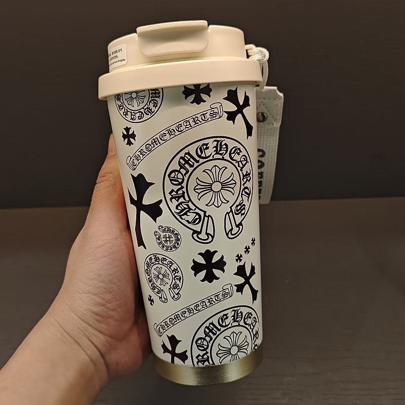 克罗心联名水杯限量版双饮吸管杯