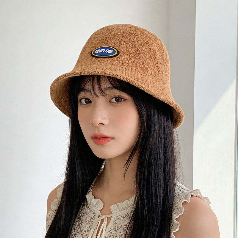 纯色编织渔夫帽夏季韩版防晒遮阳帽海边度假沙滩显脸小水桶帽子潮