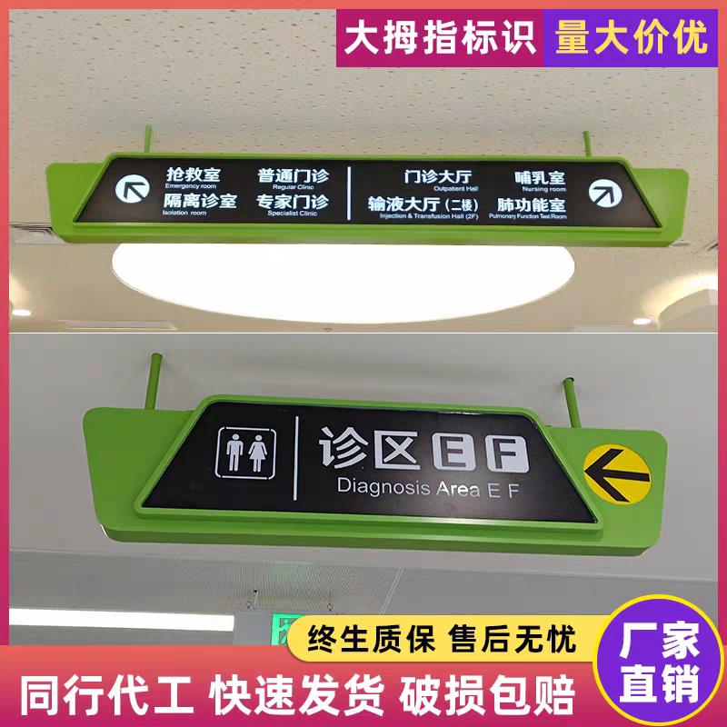 停车场吊牌地下车库指示牌商场化妆室医院双面发光镂空灯箱导视牌