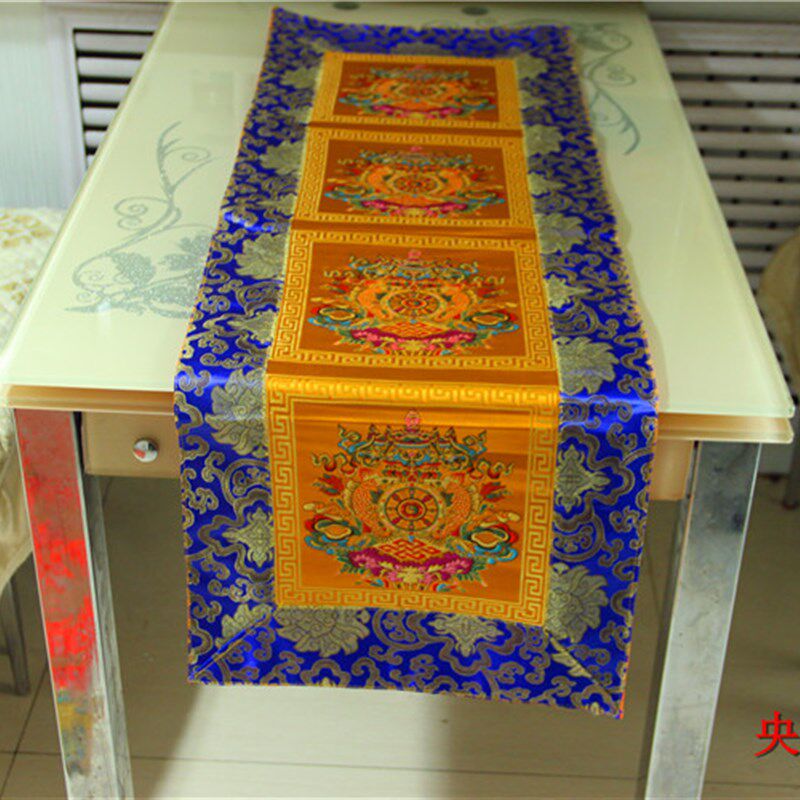 桌布 桌围 桌套 供桌布 藏饰布料桌旗餐桌长条民族风布艺床旗欧式