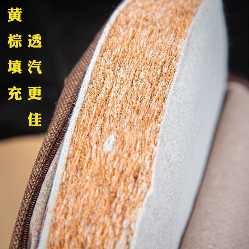 精品绣花地上坐垫禅修垫家用拜佛跪垫道家盘腿圆形莲花加厚蒲团垫