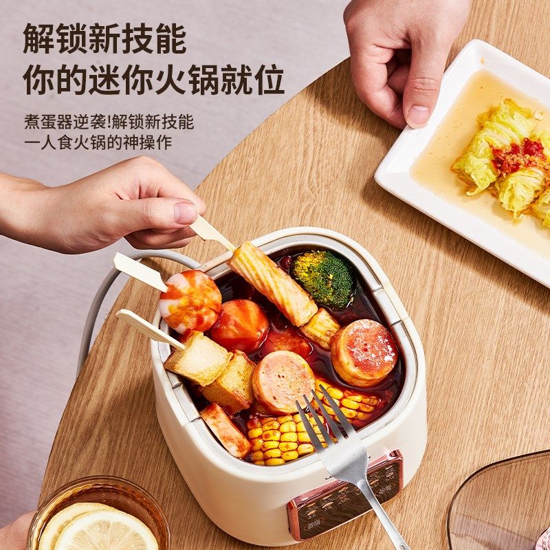 英国新款煮蛋器煮粥蒸饭家用小型自动断电煮鸡蛋预约多功能早餐机