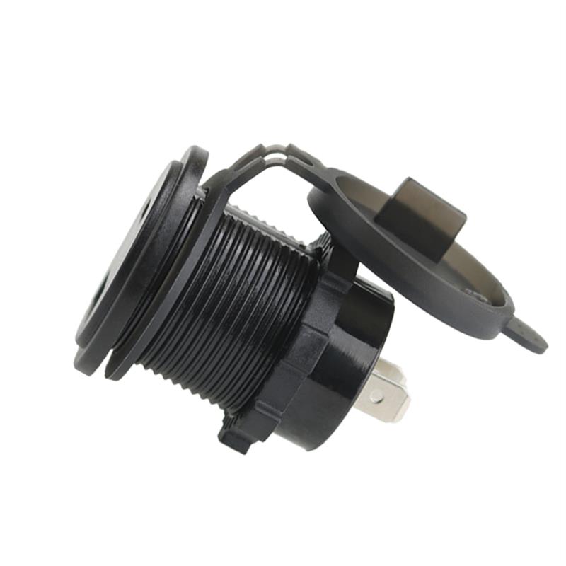 汽车车载充电器改装usb车充QC3.0+PD手机快充12V-24v智能车用充电
