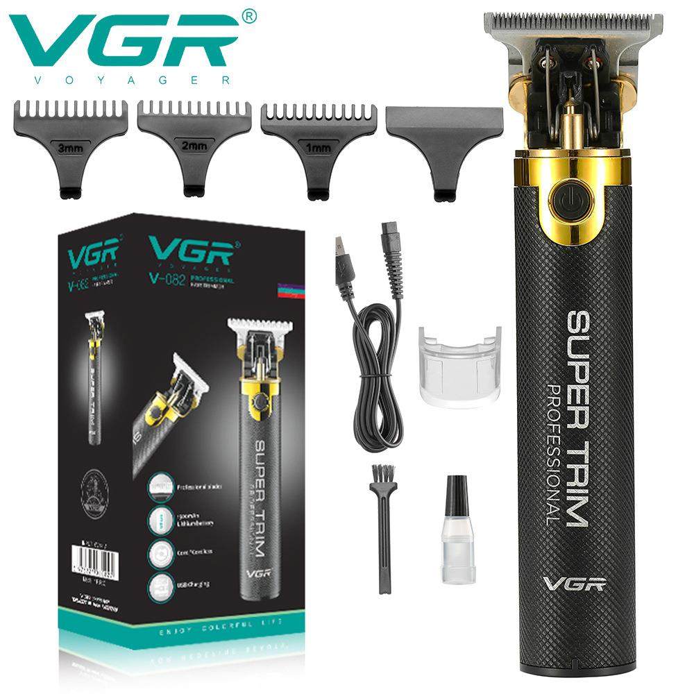 VGR082电动理发器复古油头电推剪T9推白雕刻小推子发廊跨境热卖款