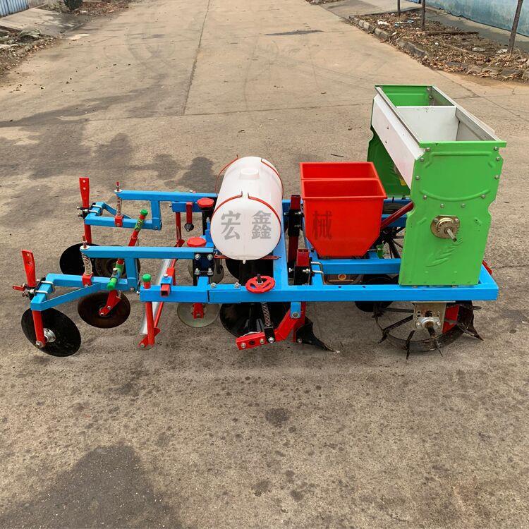 能花膜播种机 多功新型RCP四行玉米播种覆膜机 覆耐用喷药生覆膜