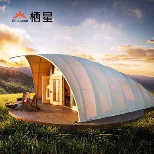 贝壳酒店帐篷民宿营地度假大型仿生贝壳帐篷酒店创意建筑厂家