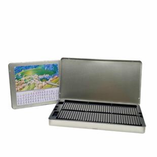 厂RG022家定制爆童款马铁口文具铁盒 明片卡片收纳铁信罐 儿翻盖