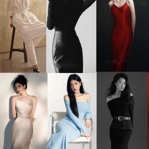 。影楼新款个性肖像写真主题服装时尚杂志风个人形象照摄影服饰