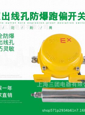 KPT1-12-30双出线孔防爆两级跑偏开关 BKPT1-12-30防跑偏拉线开关