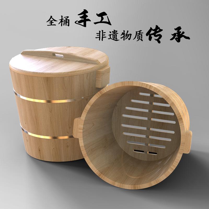 杉木蒸饭木桶家用小号蒸饭桶甑子商用糥米饭团寿司蒸米饭