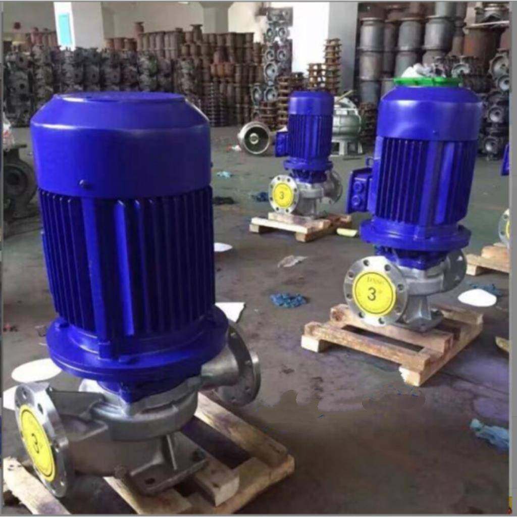 ISG100-160B立式单级循环管道泵防爆管道泵化工管道泵4寸热水泵