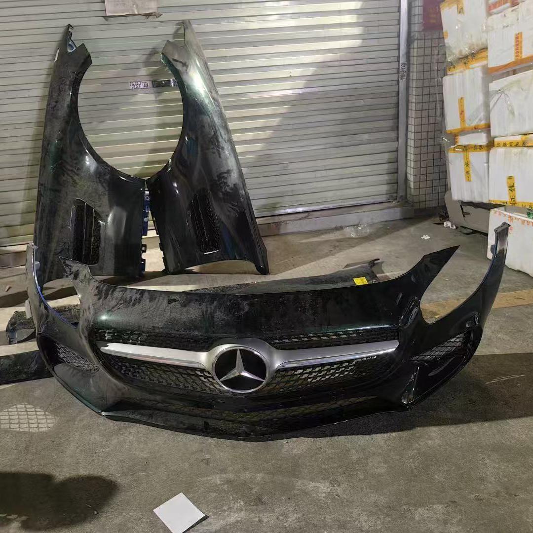 适应奔驰CLA220 GLA200前保险杠A200L中网B200改装前杠前嘴拆车件