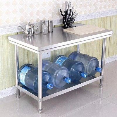加厚双层不锈钢工作台厨房收纳架子切菜案板台面商用灶台置物架,厨房/烹饪用具,厨房置物架/置物柜/角架,淘宝优惠券,粉丝福利购,淘宝优惠卷