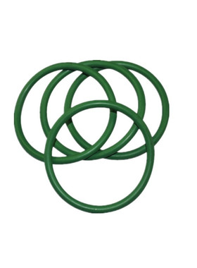 氟胶O型密封圈线径2外径5-28耐高温耐腐蚀绿色氟橡胶皮圈垫圈定制