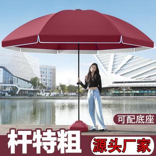 遮阳伞太阳伞户外摆摊大型圆形沙滩室外地摊伞做生意庭院商用大号