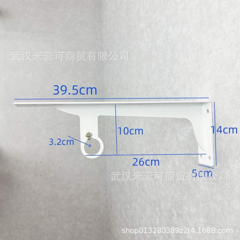 衣帽间隔板支架挂衣杆支架壁挂铁架子衣柜木板衣杆托砌墙衣柜五金