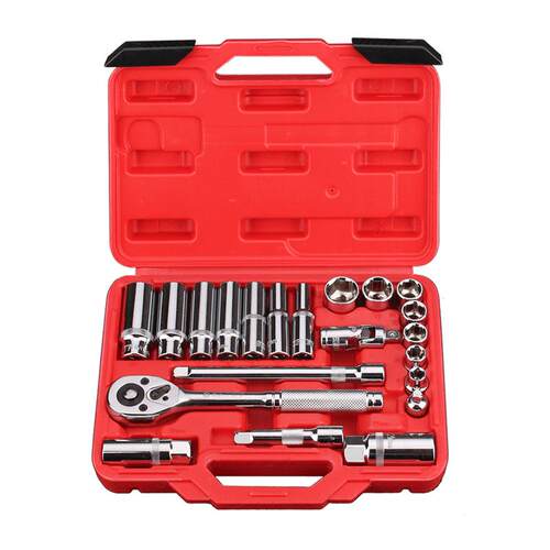 直销3/8*21件棘轮扳手套筒套装工具