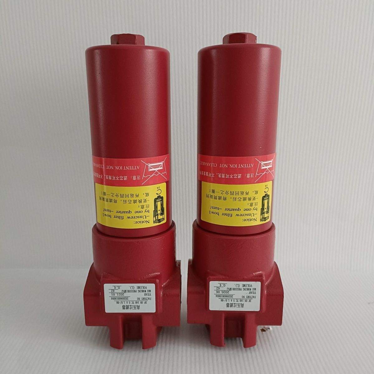 高压管路过滤器DFBH/HC60TC10CD1.0/2M0压过滤器回油双筒吸油滤芯