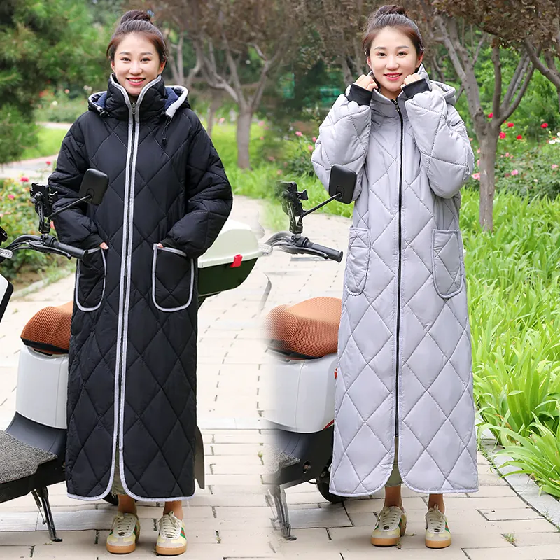 女士骑车防风衣冬季男女户外挡风衣电动摩托三轮车防风御寒保暖防