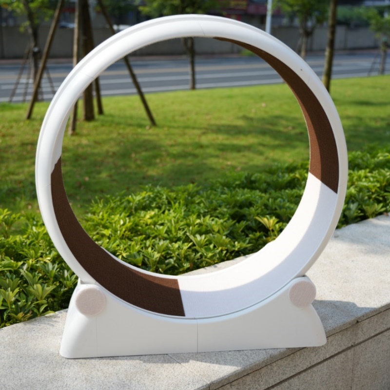 猫跑步机滚筒静音滚轮猫捉板猫咪跑步机玩具猫爬架一体圆形多功能