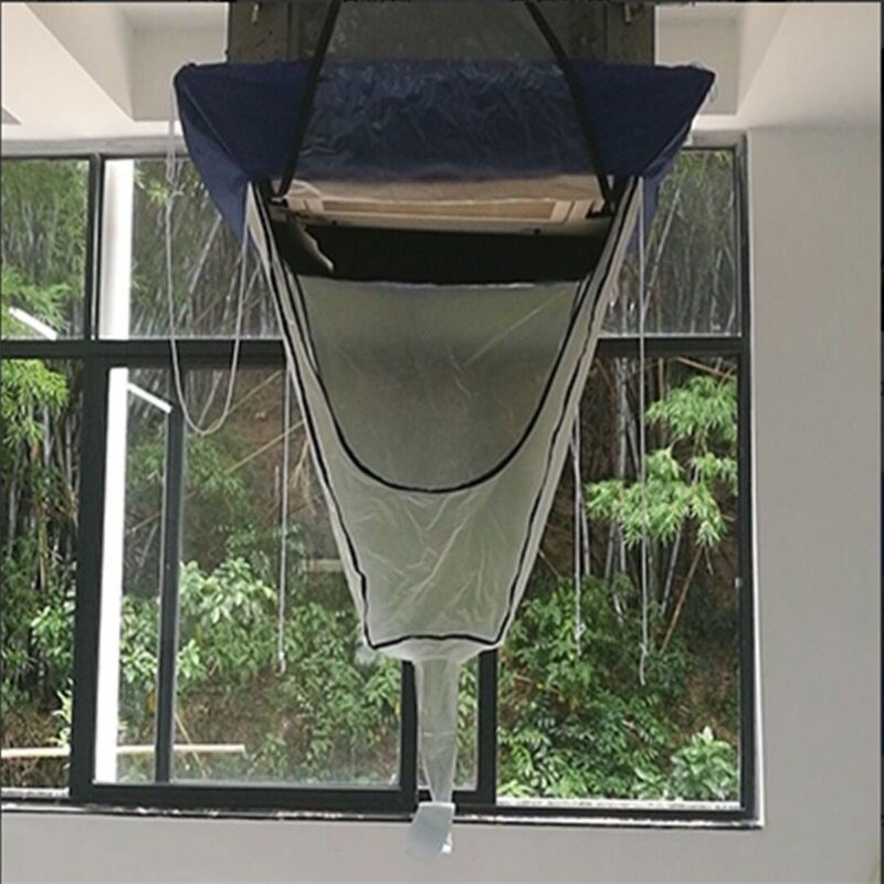 中央空调清洗罩家政水晶灯吸顶式免拆天花机接水罩专业家电清洗