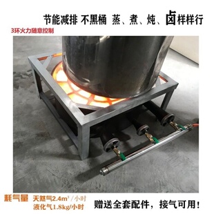 包邮不锈钢矮脚炉吊汤卤肉炉商用节矮脚炉灶商用红外线燃气灶节能