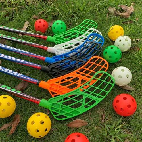 碳纤维旱地曲棍球 训练球拍地板球福乐球floorball草地曲棍球