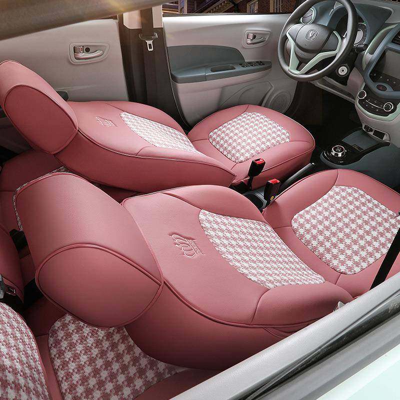适用长安奔奔estar座套E-Star专用座椅套全包千鸟格布艺汽车坐垫