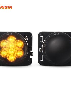 适用于吉普Wrangle前保险杠侧边灯牧马人led警示灯2007-2015