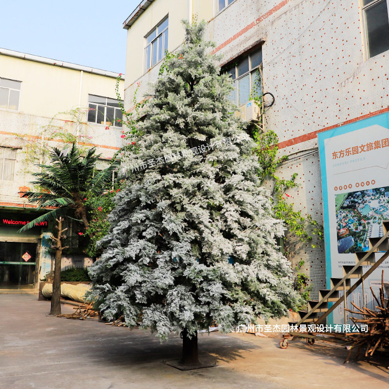 圣诞树仿真雪松树新款植绒阻燃工厂直销家用商场圣诞节装饰雪松树