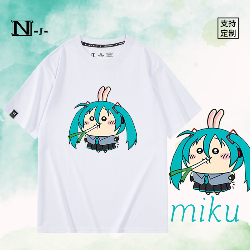 休闲宽松纯棉情侣短袖