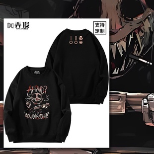 Fangamer Buckshot Roulette恶魔轮盘周边宽松秋冬男女卫衣上衣服