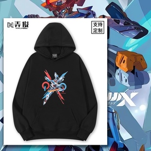 GQuuuuuuX动漫周边卫衣男女连帽儿童衣服 机动战士高达 STRICT