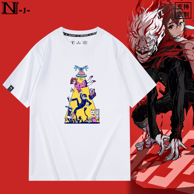 休闲宽松纯棉情侣短袖