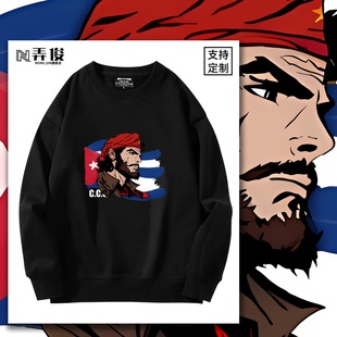 古巴切格瓦拉cccp复古印花周边宽松男女上衣服秋冬保暖百搭卫衣潮