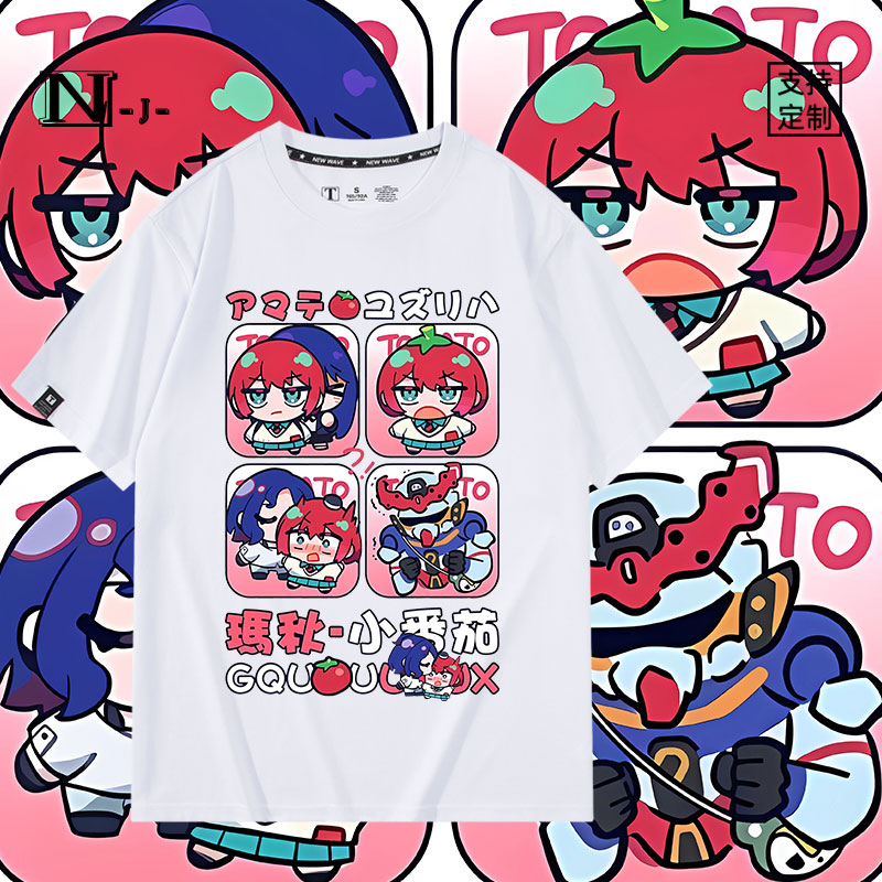 休闲宽松纯棉情侣短袖